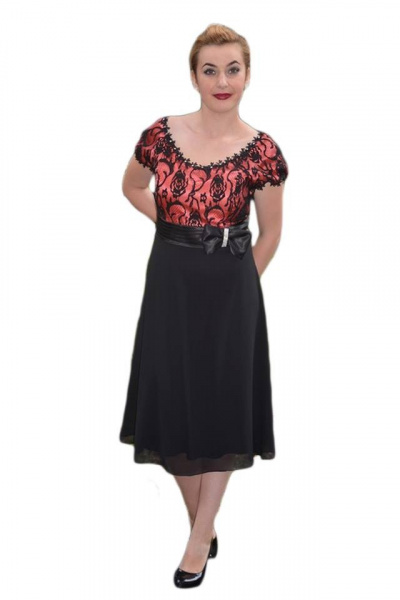 Rochie moderna, eleganta, pentru ocazii, model scurt, negru-visiniu