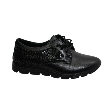 Pantof sport, negru, cu design de buline lucioase in lateral