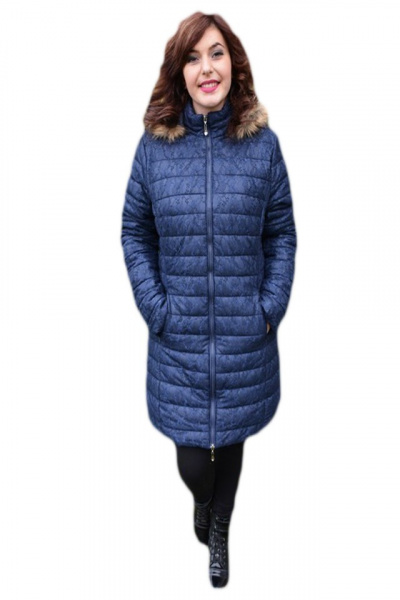 Jacheta deosebita, de culoare bleumarin, design dantelat fin