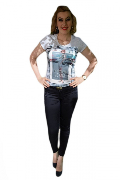 Pantalon tineresc de primavara-vara, bleumarin, model lung