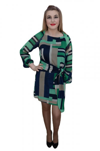 Rochie deosebita, model geometric fin, material de calitate