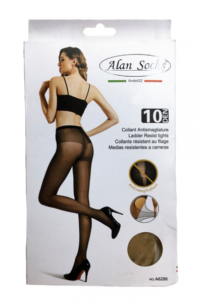 Ciorap modern cu aspect simplu, densitate 10 DEN, fara intarituri