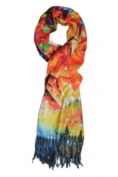 Esarfa model pictat,multicolor