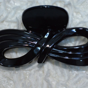 Cleste rafinat de par, nuanta maro sau negru, cu design de funda - Img 2