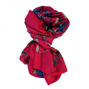 Esarfa cu model deosebit de culoare multicolora - Img 1