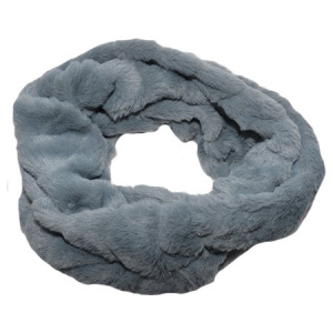Fular Lenna din blanita ,model circular,gri inchis - Img 1