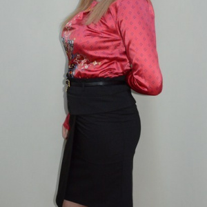 Fusta shic, de culoare neagra cu accesorii aurii - Img 4