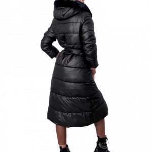Geaca Lunga cu 2 fete, culoare: Negru - Img 2