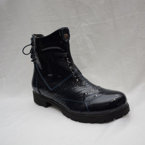 Gheata moderna, de culoare bleumarin cu talpa neagra, groasa - Img 4