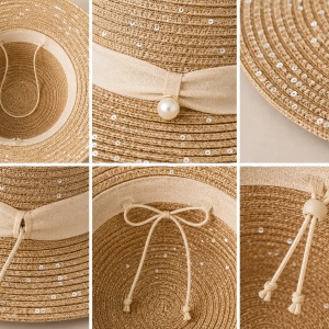 Pălărie Damă Crem cu Boruri Largi – Elegantă, Chic și Perfectă pentru Vară, Plajă și Vacanță - Img 3