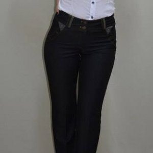 Pantalon de culoare gri, model lung cu design de buzunare - Img 7