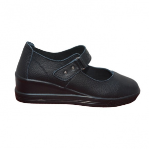 Pantof de dama foarte comod, culoare neagra, din piele naturala - Img 4