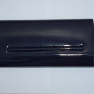 Poseta gen plic, de culoare bleumarin, cu clapeta clasica - Img 2