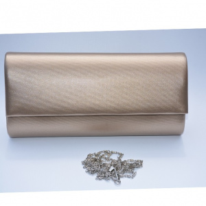 Poseta nuanta auriu,roz cu design imprimat in material, model elegant - Img 4