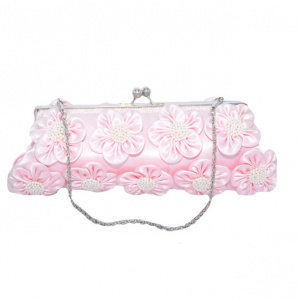 Poseta rafinata cu imprimeu floral ,3d roz - Img 1