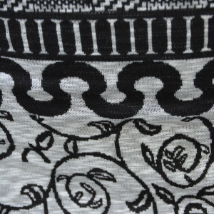 Rochie care urmeaza linia corpului, negru-alb - Img 2