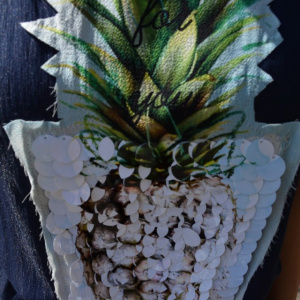 Rochie casual din in croi fronsat pe talie , nuanta de bleumarin - Img 7