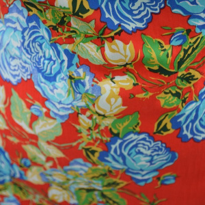 Rochie de primavara-vara, cu flori multicolore si croi drept - Img 4