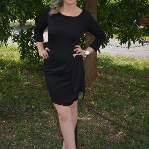 Rochie eleganta, de culoare neagra, midi - Img 3