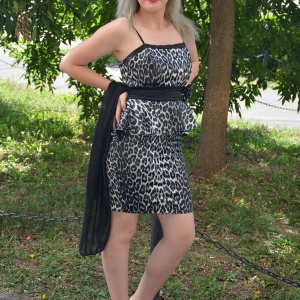 Rochie eleganta, tinereasca, culoare negru-gri, animal-print - Img 5