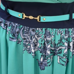 Rochie maxi, de vara, multicolora cu imprimeu floral - Img 6