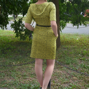 Rochie mulata pe corp in nuanta de verde din material subtire - Img 4