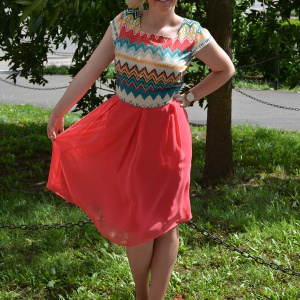 Rochie rafinata de vara, model casual-elegant, design multicolor - Img 2