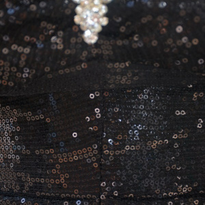 Rochie spectaculoasa, cu bretele subtiri, de culoare neagra - Img 5
