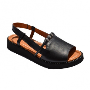 Sanda cu talpa joasa de culoare neagra - Img 1
