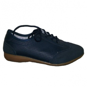 Adidas modern, talpa joasa si siret, combinatie cu velur, bleumarin - Img 1