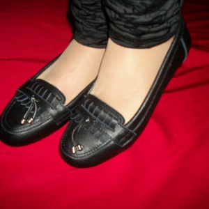 Balerin din piele naturala, de culoare neagra, model clasic - Img 2