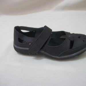 Balerini casual, culoare neagra, din piele naturala, tineresti - Img 2