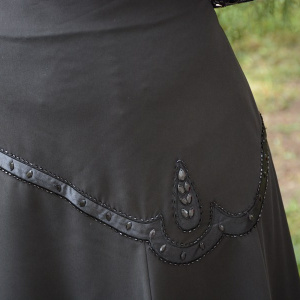 Fusta eleganta, de culoare neagra , cu insertii de margele - Img 4