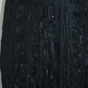 Fusta eleganta, marime mare, lungime maxi, de culoare neagra - Img 5
