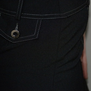 Fusta scurta, dreapta, de culoare gri inchis, model office - Img 4
