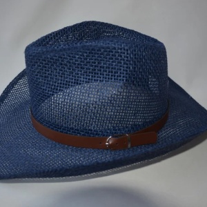 Palarie fashion, model trilby, bleumarin sau neagra, de vara - Img 5