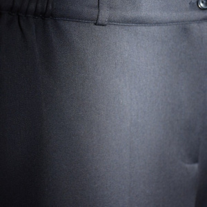 Pantalon de zi cu aplicatii de voal,nuanta bleumarin - Img 3