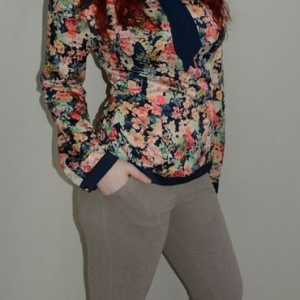 Pantalon simplu, de culoare gri, design simplu si drept - Img 4