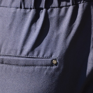 Pantaloni casual lungi cu strasuri la buzunare,nuanta de bleumarin - Img 5