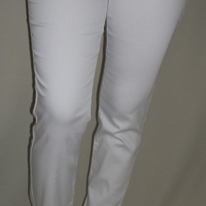 Pantaloni lungi, albi, cu un croi simplu, masuri mari - Img 3