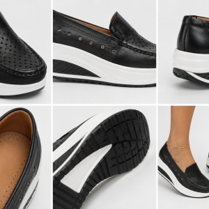 Pantofi Casual Negri Piele Naturala - Img 2