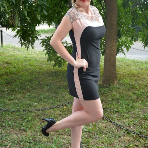 Rochie casual, senzuala, midi, de culoare negru-pudra RO-684-PU - Img 3