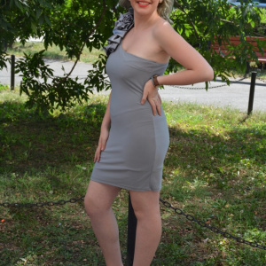 Rochie de club gri, model simplist, mulata pe corp si fodra pe umar - Img 5