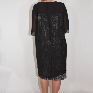 Rochie eleganta Kayla cu aplicatii de margele,nuanta de negru - Img 5