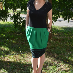 Rochie moderna, tip costumas, disponibila in marimi mari - Img 3