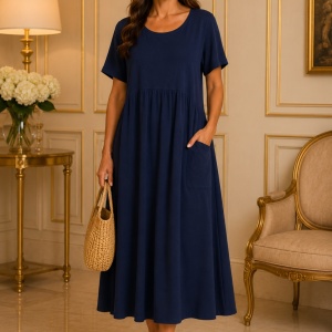 Rochie rafinata Kala in nuanta de bleumarin