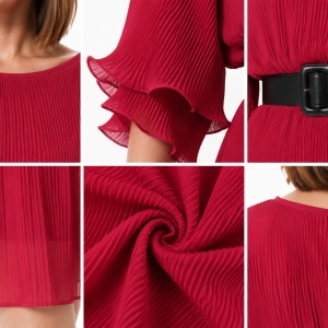 Rochie Roxanne Visiniu - Img 2