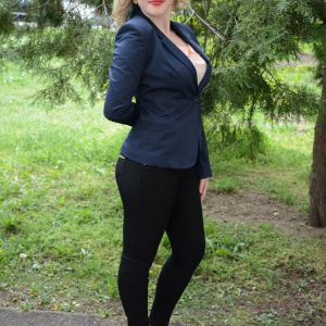 Sacou casual cu cu rever si maneca lunga, de culoare bleumarin - Img 3