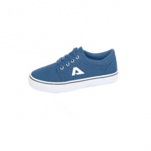 Tenis clasic din material de panza albastru, cu talpa flexibila, joasa - Img 1