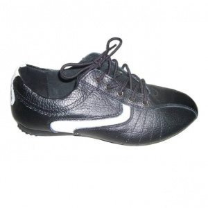 Adidas negru, design interesant tineresc, piele naturala fina - Img 1
